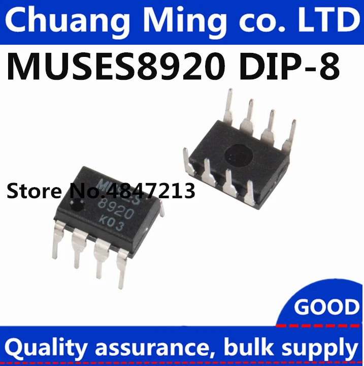 

2pcs MUSES8920 DIP-8 100% New and original