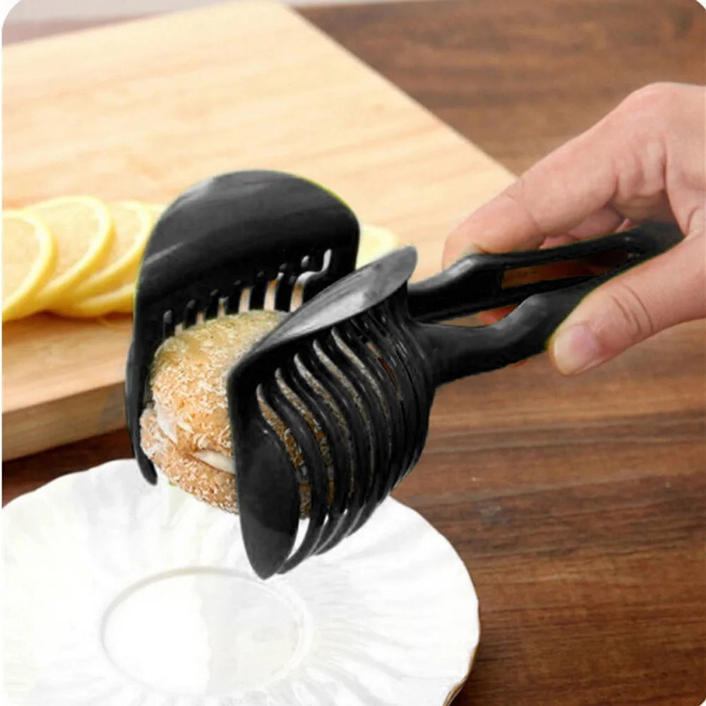 Картофелерезка резак для томатов инструмент пластиковые измельчители лимон режущий держатель инструменты для приготовления пищи Кухонные аксессуары