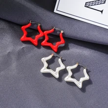 Модные серьги со звездами, тренд, Джокер, индивидуальный минималистичный стиль, серьги-гвоздики для женщин, изготовление ювелирных изделий