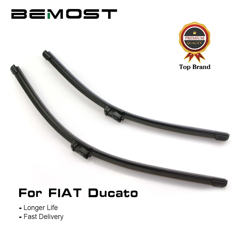 BEMOST Car Front Window Windshield Wiper Blades Natural Rubber For Fiat Ducato 1995 To 2016, Fit