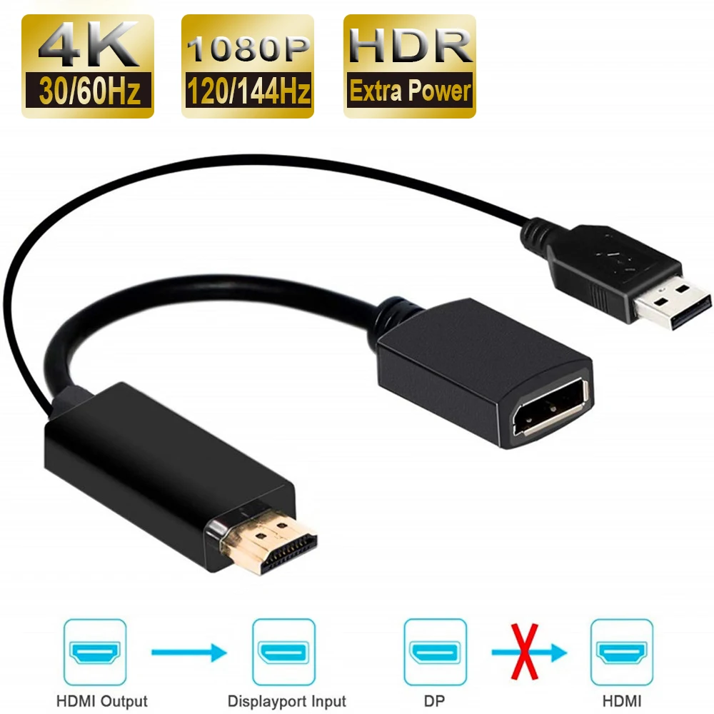 2021 Best 4k 60hz Hdmi To Displayport 