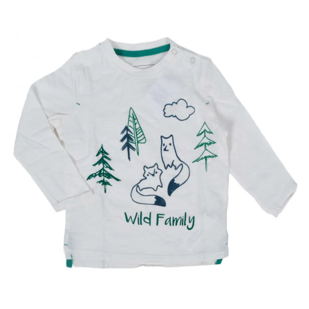Футболка белая «Wild family» In Extenso