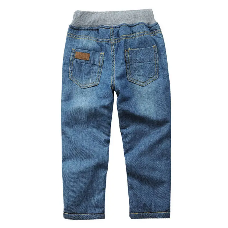 Boys Jeans Kids Pants Winter Plus Velvet Children Thicken Warm Denim Trousers For Boys 3-14 Years Wear