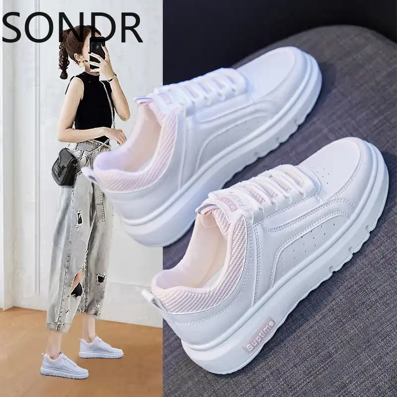 リトルホワイト靴女性21春の新通気性カジュアルファッションスニーカー女性のスポーツの靴 レディースヴァルカナイズシューズ Aliexpress