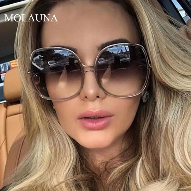 

2020 New Round Sunglasses Women Oversized Ladies Fashion Plastic Outdoor Gradient Sun Glasses Feminino Gafas Oculos De Sol UV400