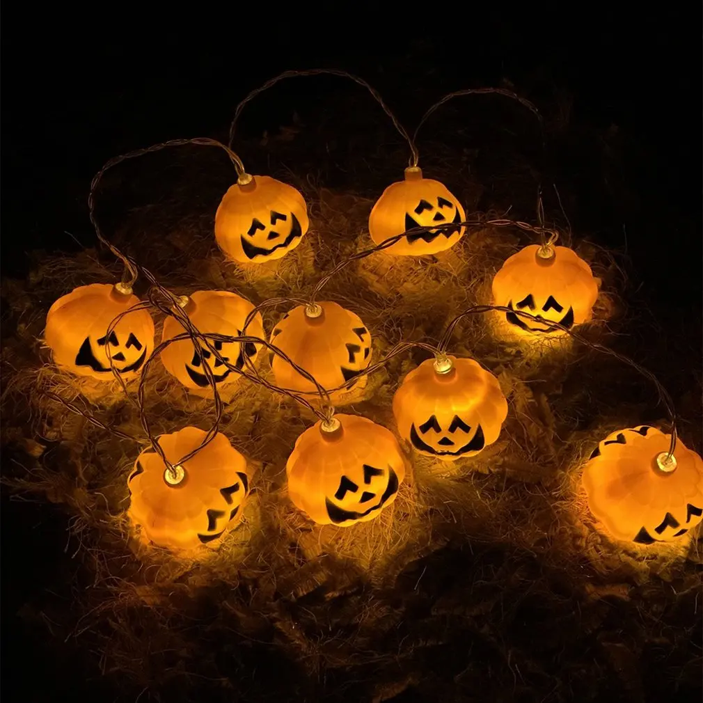 Led Pumpkin Lights Halloween Ghost Festival Decoration Lights Christmas Day Lantern Strings Stage String Lights