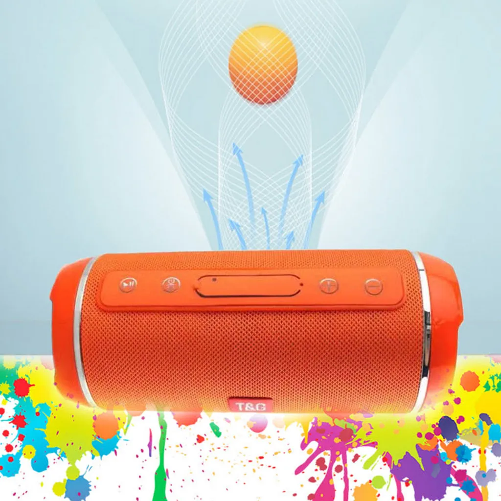 

Bluetooth Speakers Portable Wireless Speaker Player FM Stereo USB Radio Music Sound Sweatproof Column Outdoors