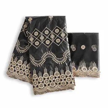

2020 lace fabric +2.5 y Bazin Brode riche embroidery African 100% cotton fabrics Swiss voile lace popular Dubai style