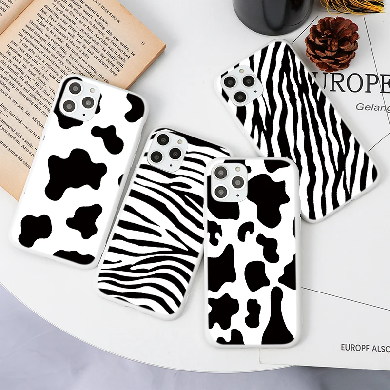 Чехол для Huawei P40 Lite E P30 P20 P10 Mate 10 20 30 Pro Plus P Smart 2020 Y6 Y7 Y9 2019 S Z Модный чехол с коровьим