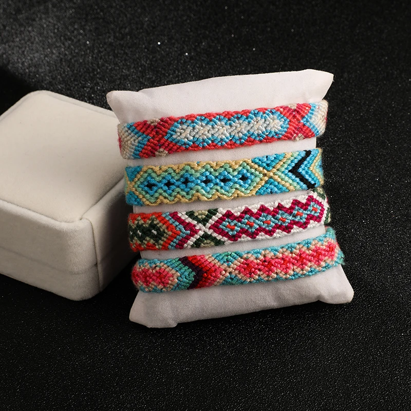 Tocona красочные регулируемые веревки Boho браслеты дружбы для женщин девушек Плетение ручной работы браслеты-шармы Ювелирные изделия на лодыжке браслеты