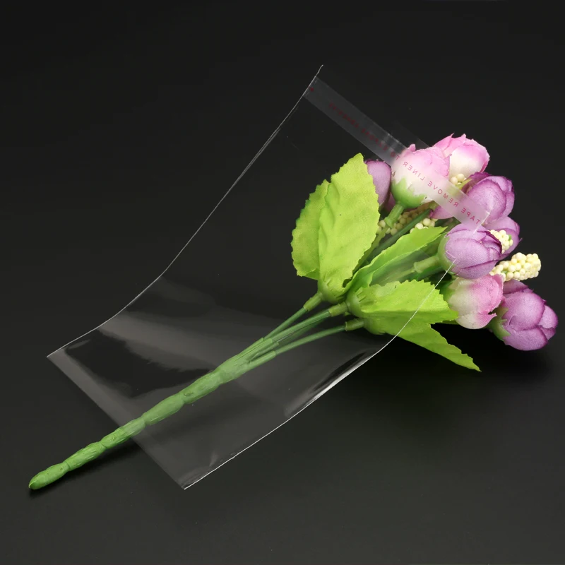 500pcs 8*15cm Transparent Self Sealing Plastic Bags Candy Cookie Packing Gift Jewelry Packaging Bag Self Adhesive Resealable OPP
