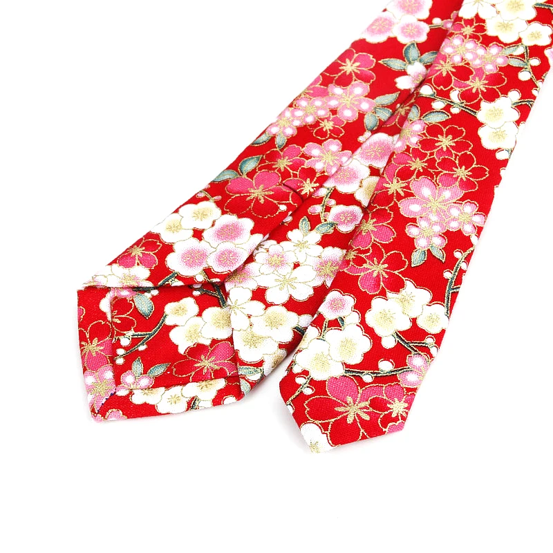 Floral Ties Brand for Men Causal Suit Cotton Tie 6cm Width Gravata Fashion Male Printed Bow Neck Ties Wedding Corbata Neckties