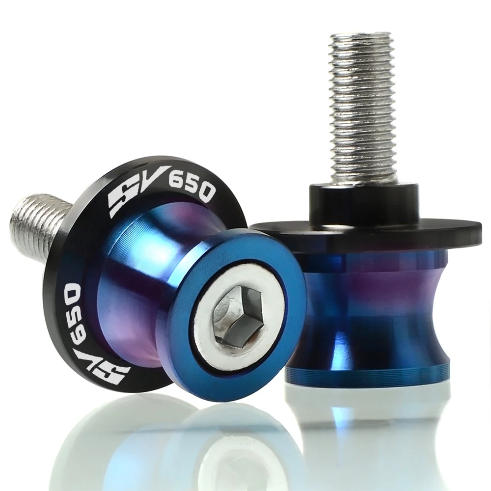 8mm Colorful blue M8 Поворотная педаль винты мотоцикл поворотники для трубных узлов Слайдеры для SUZUKI SV650 SV650S 2001 2002 2003 2004 2005 2006 - Цвет: 8mm Colorful blue