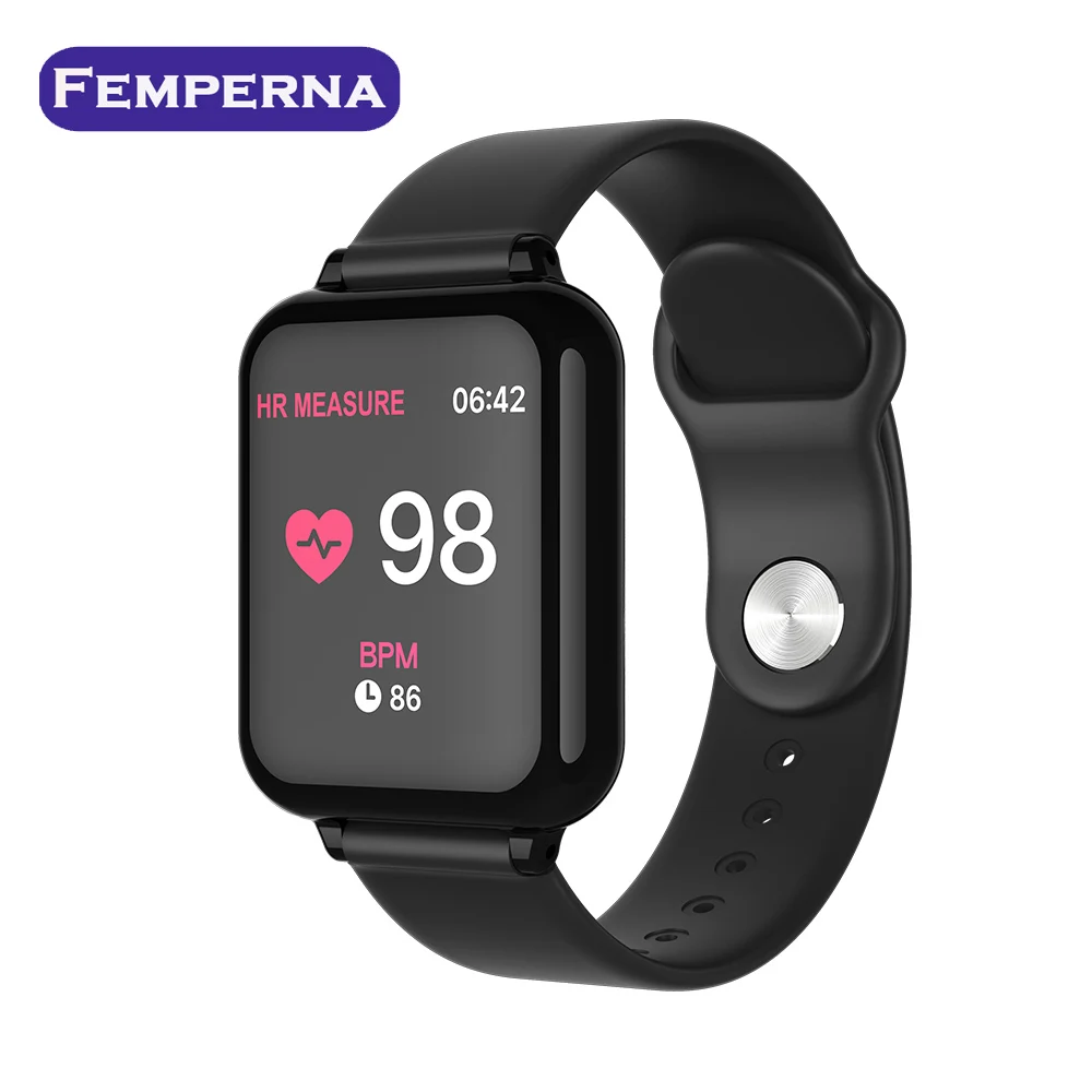 Femperna B57 Смарт-часы для мужчин IP67 кровяное давление Тест сердечного ритма крови кислородный тест Смарт-часы для женщин для Android IOS
