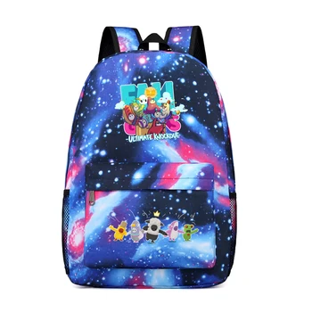 

Fall Guys Starry Sky Backpack Student Backpack Teenager Boy Girl Laptop Backpack Leisure Travel Bag