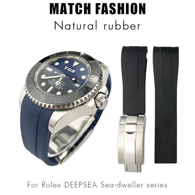 Bracelet en caoutchouc pour Rolex DEEPPCT Sea-Dweller Submariner, bracelet  de montre en silicone étanche, bleu, noir, sport, outils gratuits, 21mm,  22mm - AliExpress