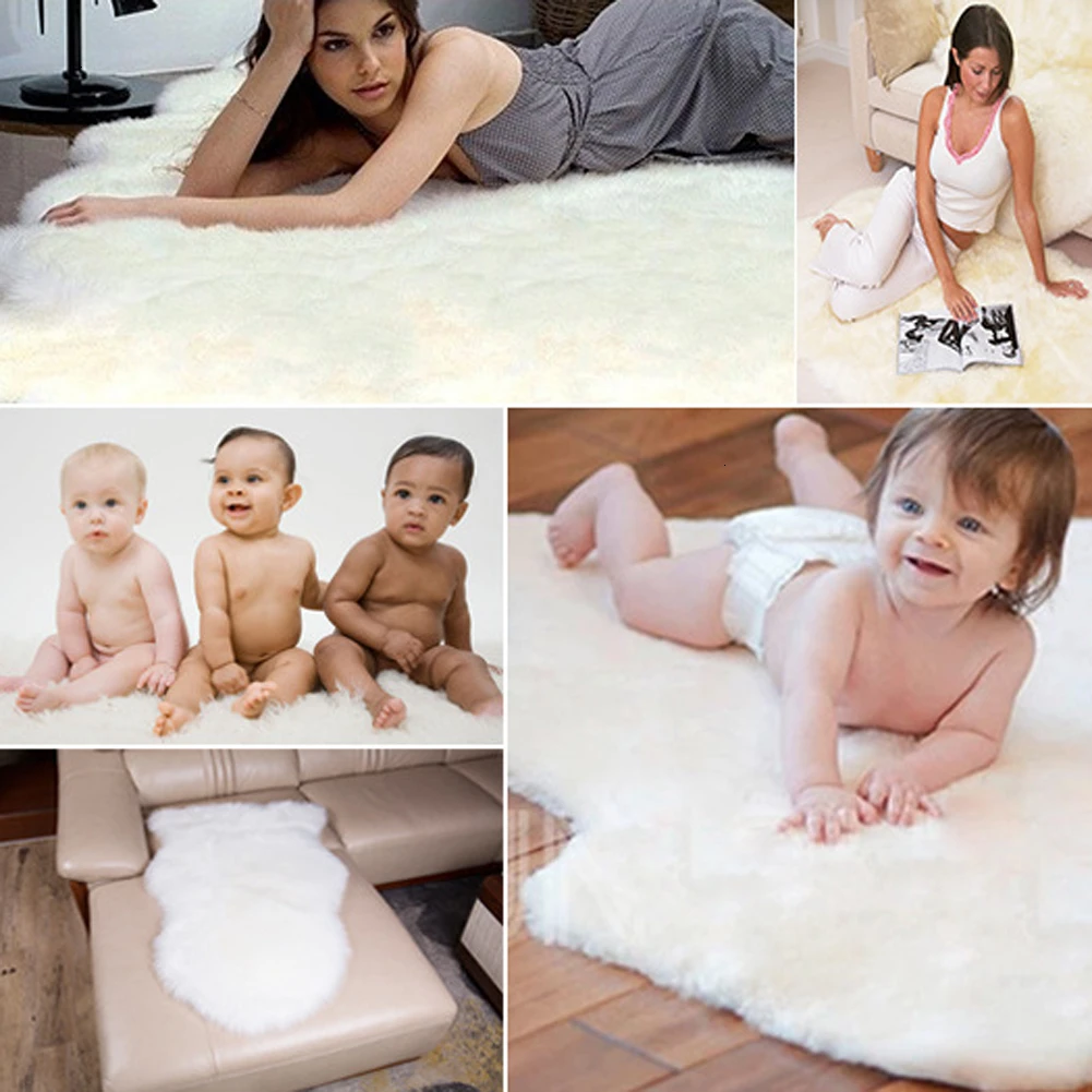 Домашний текстиль, мех, Искусственная овчина, ворсистый ковер, ковер для гостиной, кожа, мех, простые пушистые ковры, моющийся коврик для спальни