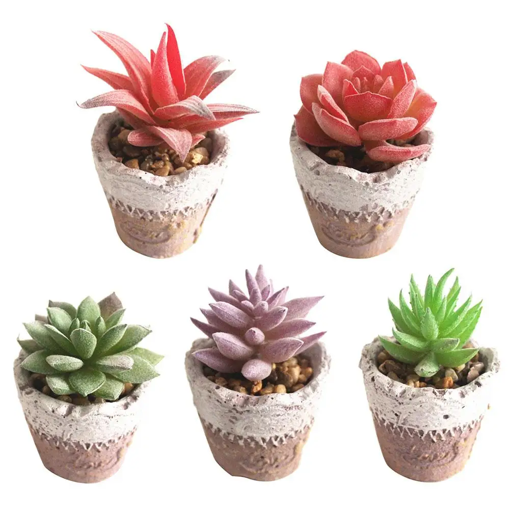1 шт Искусственный суккулент мини горшечные растения семена бонсай офисный стол