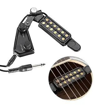 

1 Pc 12 Sound Hole Guitar Pickup Acoustic Electric Transducer Musical Instrument Accessories