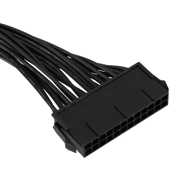 ATX Mining 30 см 24 Pin двойной блок питания Удлинитель для компьютерный адаптер Кабельный разъем для горнодобывающей промышленности 24Pin 20+ 4pin