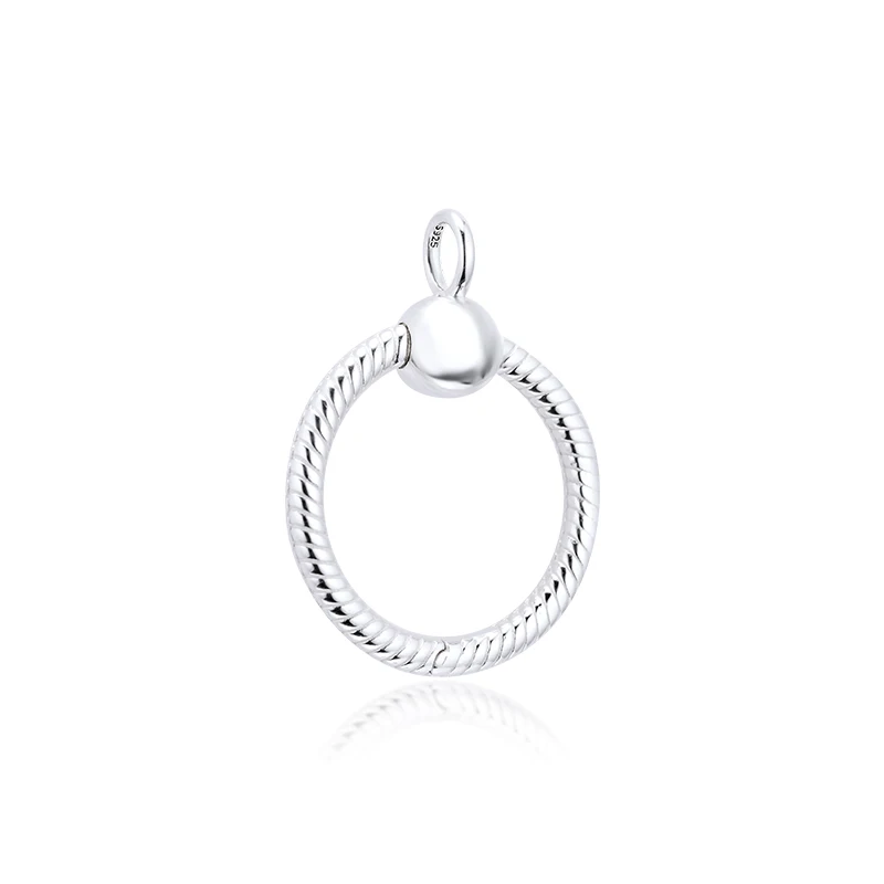 Подлинное серебро 925 пробы моменты большие O подвески ожерелья для женщин амулеты «сделай сам» ювелирные изделия вечерние подарки оптом