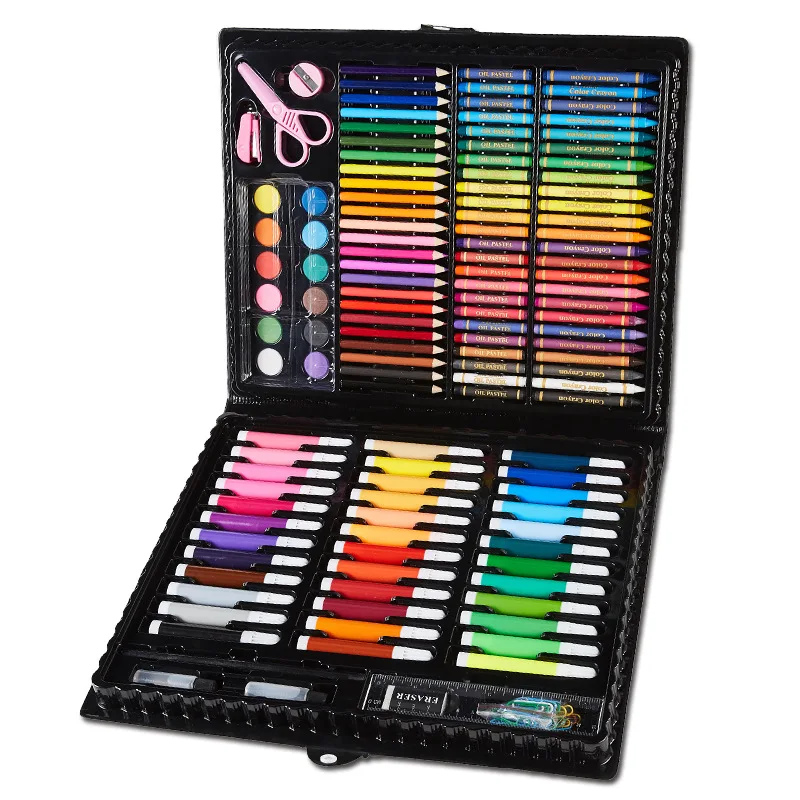 150PCS Creative Painting Graffiti Paint Brush Set Fashion Children Daily Entertainment Toy Art Sets For Kids Birthday Gifts
