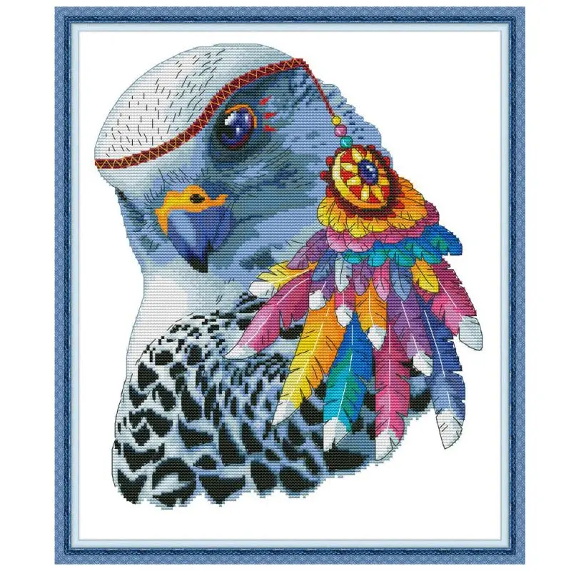 

Owl DIY Handmade Needlework Counted 14CT Printed Cross Stitch Embroidery Kit Set
