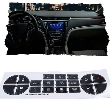 

AC Dash Button Stickers Repair Kit Decal Stickers Replacement Air Conditioner Knob Sticker Car Accessories