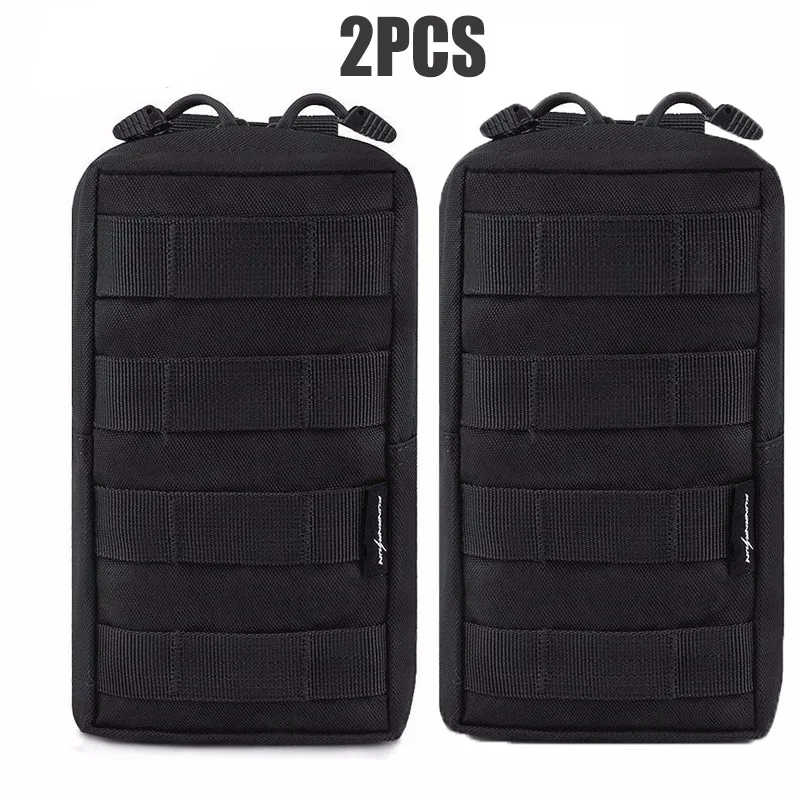 2pcs Pouch 1 Molle тактический слинг рюкзак 20л Военная Сумка Многофункциональная Водонепроницаемая EDC сумка рюкзак для охоты пешего туризма альпинизма - Цвет: 2pcs Pouch 1