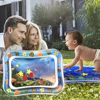 

Toddler for Baby Fun Activity Play Center LeakProof Dropship Baby Kids Water Play Mat Inflatable Infant Tummy Time Playmat