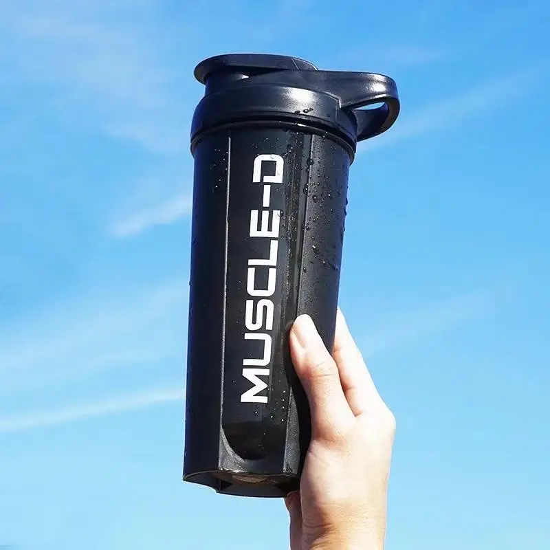Water Cup Plastic Shake Cup Sports Fitness Cup Large Capacity Kettle Portable Summer Water Bottle Space Cup - Color: 14