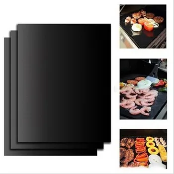 

3pcs High Temperature Resistant Fiberglass Baking Mat BBQ Accessories Non-stick Barbecue Mat BBQ Mat Kitchen Accessories