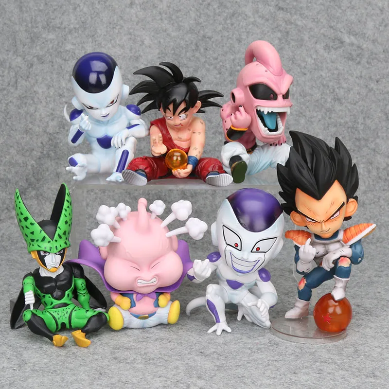 

12cm Anime Dragon Ball figure Majin buu boo Cell Frieza freesa vegata goku DBZ Collectible Model Toys Action figure