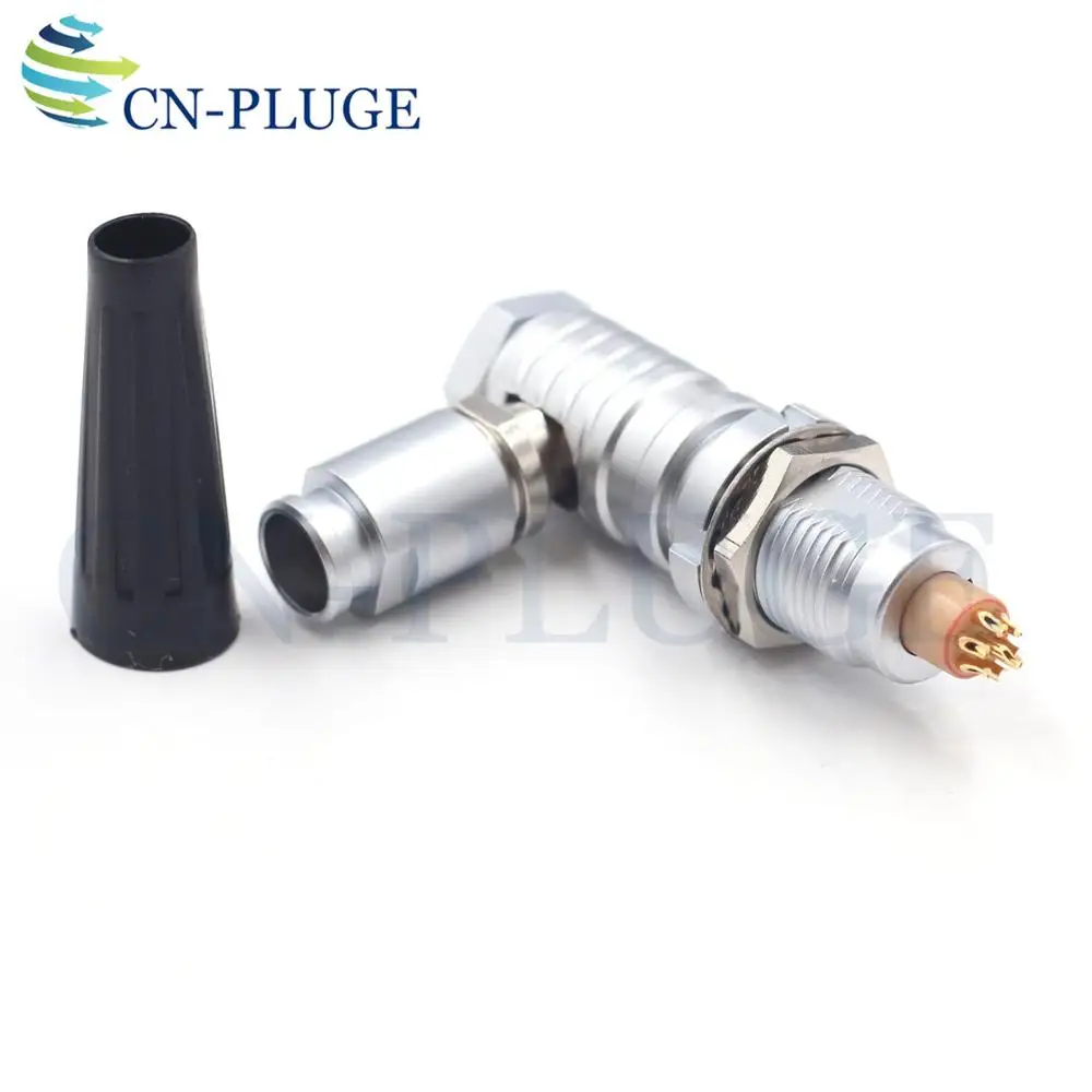 M12 Тип FHG ECG 1B 7pin Push Pull самоблокирующийся разъем 90 градусов локоть медицинское устройство разъемы
