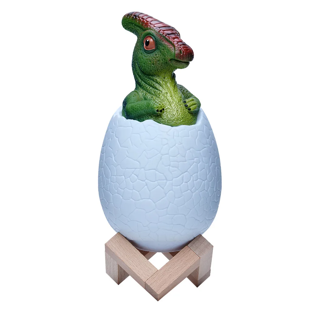 3D Dinosaur Light Night Light Rechargeable 3 Color Control Light 16 Color Change Light Remote Control Bedside Lamp Table Lamp
