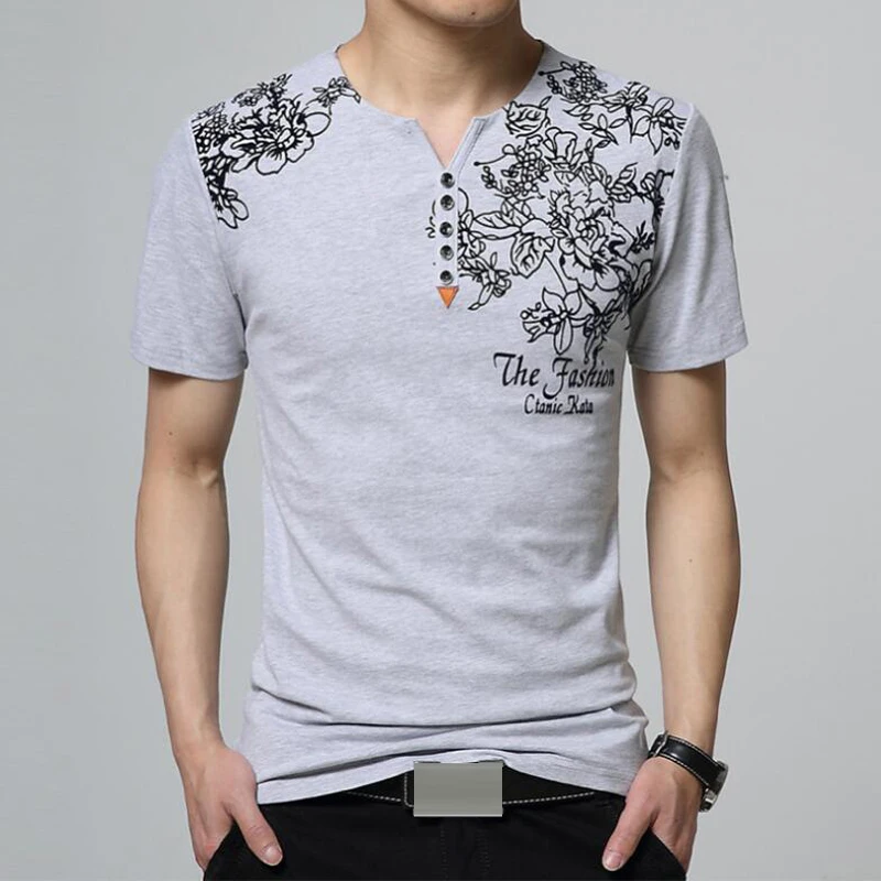 Принт 5XL Футболка мужская летняя модная футболка с коротким рукавом Camiseta Masculina Мужская дышащая хлопковая облегающая футболка