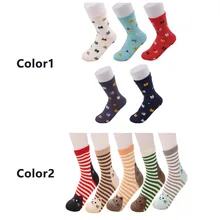 5 пар, повседневные женские носки без пятки с изображением кота, забавные подарочные носки, эластичные рождественские осенне-зимние женские хлопковые носки с милыми животными