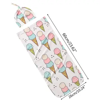 

Baby Boys Girls Sleeping Bag Hat Set Newborn Anti-Jump Swaddle Wrap Blanket Cap QX2D