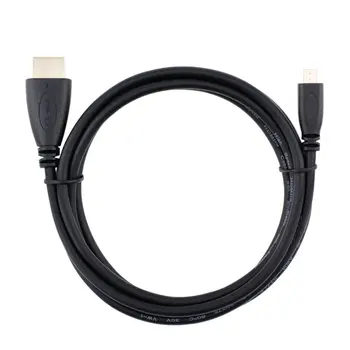 

1.5m 6FT Extra Thin Portable Micro HDMI to HDMI Male Adapter Converter Cable for Droid EVO HTC 4G 1080P