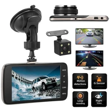 Dash Cam Car DVR Camera Wifi APP & English Voice Control Super 1080P Night Vision Wide Angle G-sensor Dashcam Video Recorder