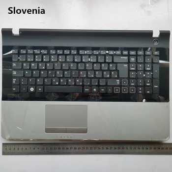 

Slovenia layout new laptop keyboard with touchpad palmarest for Samsung NP 300E7A 305E7A 17.3"