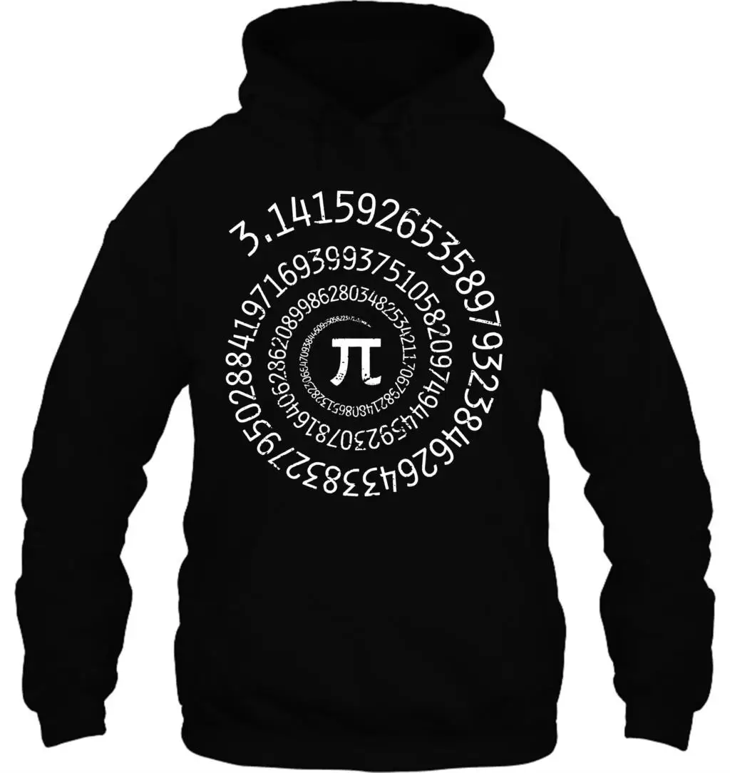 Мужская толстовка с капюшоном Spiral Pi Math унисекс женская уличная одежда