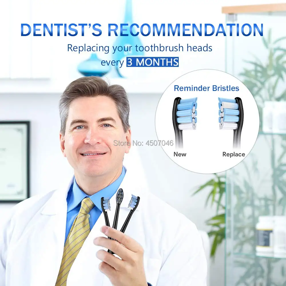 Brush Heads for Philips Sonicare, Fits 3 6 9 Series Gum Health, Diamond Clean, HealthyWhite, FlexCare, Easy to Clean