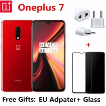 Мобильный телефон Oneplus 7 с глобальной ПЗУ 6,41 дюймов AMOLED дисплей Восьмиядерный Snapdragon 855 разблокировка экрана 3700 мАч NFC телефон