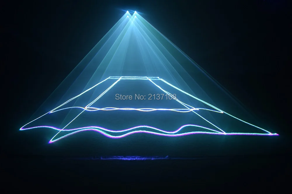 Четыре головы динамический RGB светодиодный лазерный проектор двойной слой Полноцветный Pro звук Авто сценическое освещение эффект для DJ Дискотека мероприятие