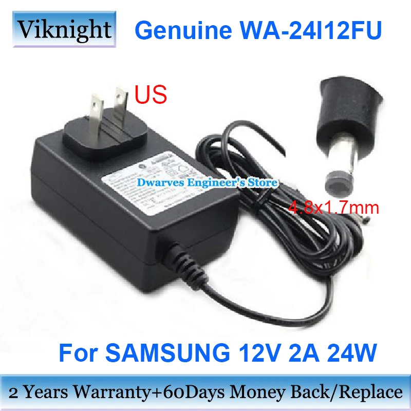 

US Plug WA-24I12FU Power Adapter Charger 12V 2A 24W for SAMSUNG SPF-83M SPF-105P SPF-107H BD-C8000 DA-E570 SPF-71ES Power Supply