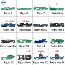 Юйси микрофон модуль+ USB плата с зарядным портом гибкий кабель Разъем для Xiaomi Redmi 1 2 3 4 Note 2 3 Pro 4 4X Замена