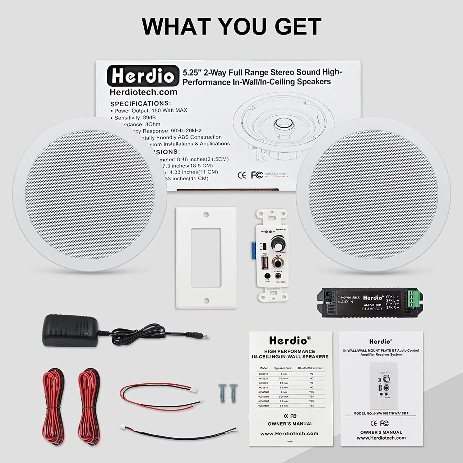 Herdio-Amplificateurs de puissance domestiques, Audio Bluetooth