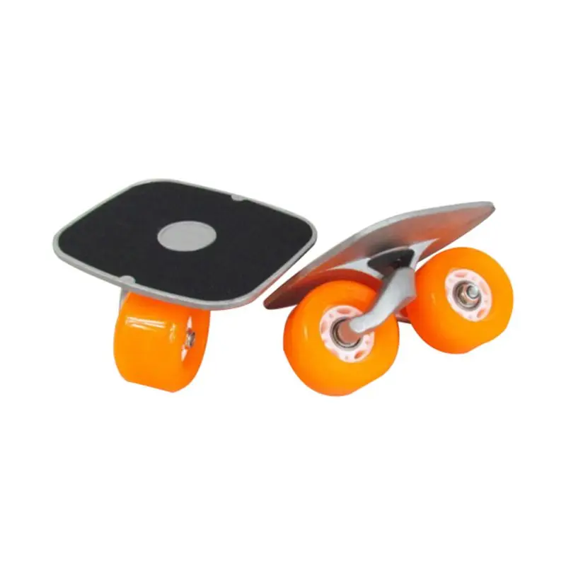 Дрифт доска ударопрочный портативный алюминиевый сплав Сплит скейтборд роликовый Дрифт коньки пластина с ПУ колеса для фитнеса - Цвет: O1
