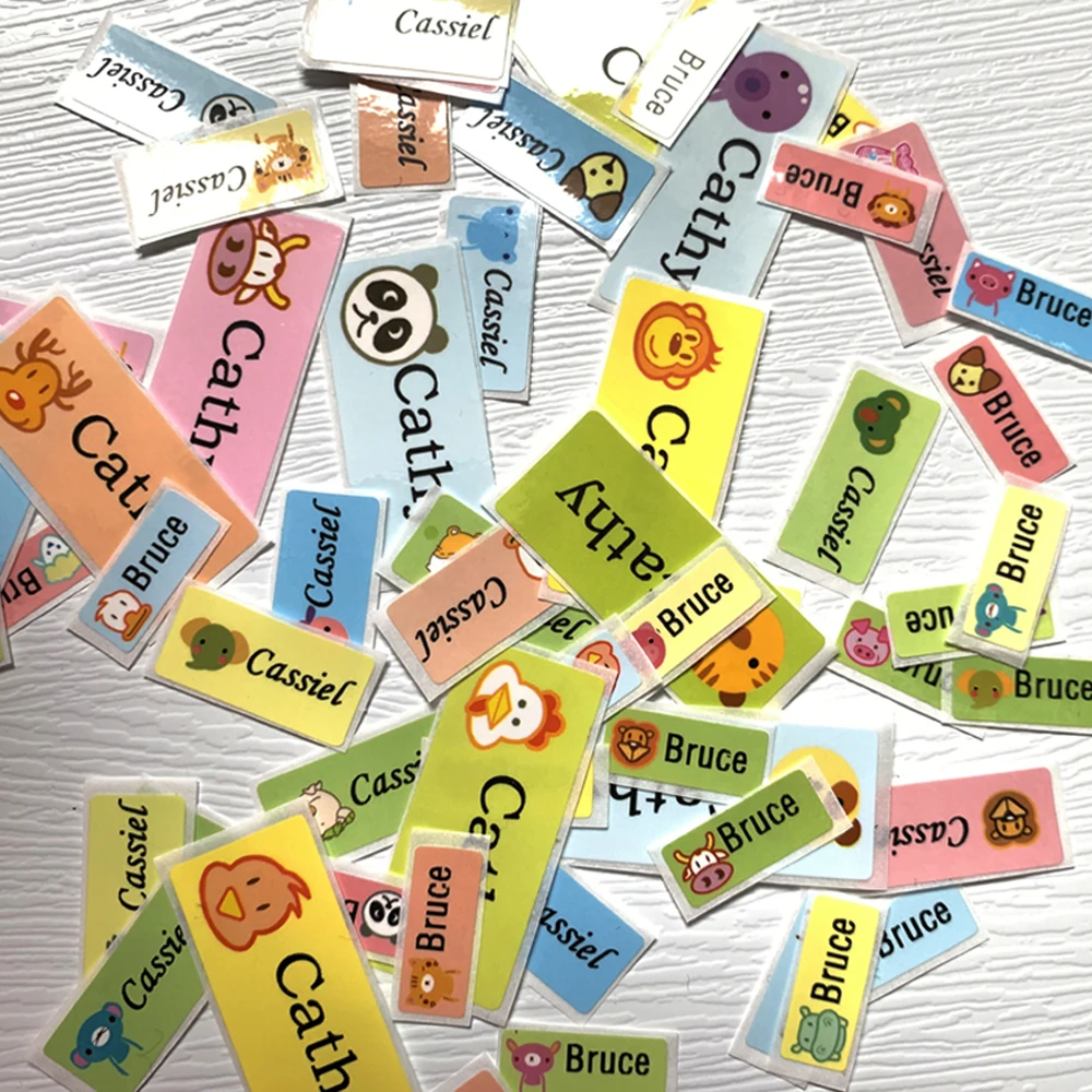 

Children's stickers custom name stickers girls waterproof personal tags labels daycare scrapbook school stationery set